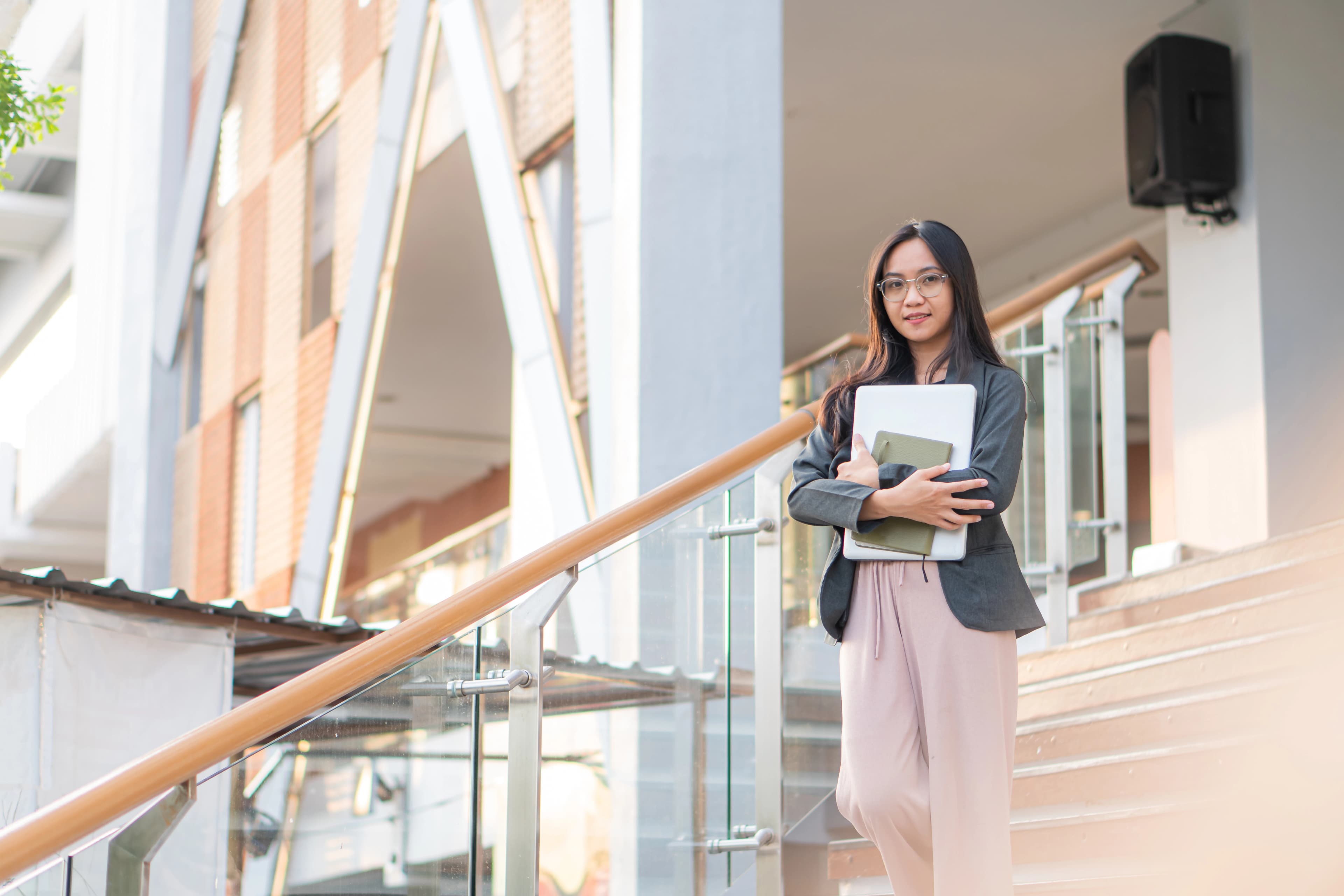 Students in business administration class
